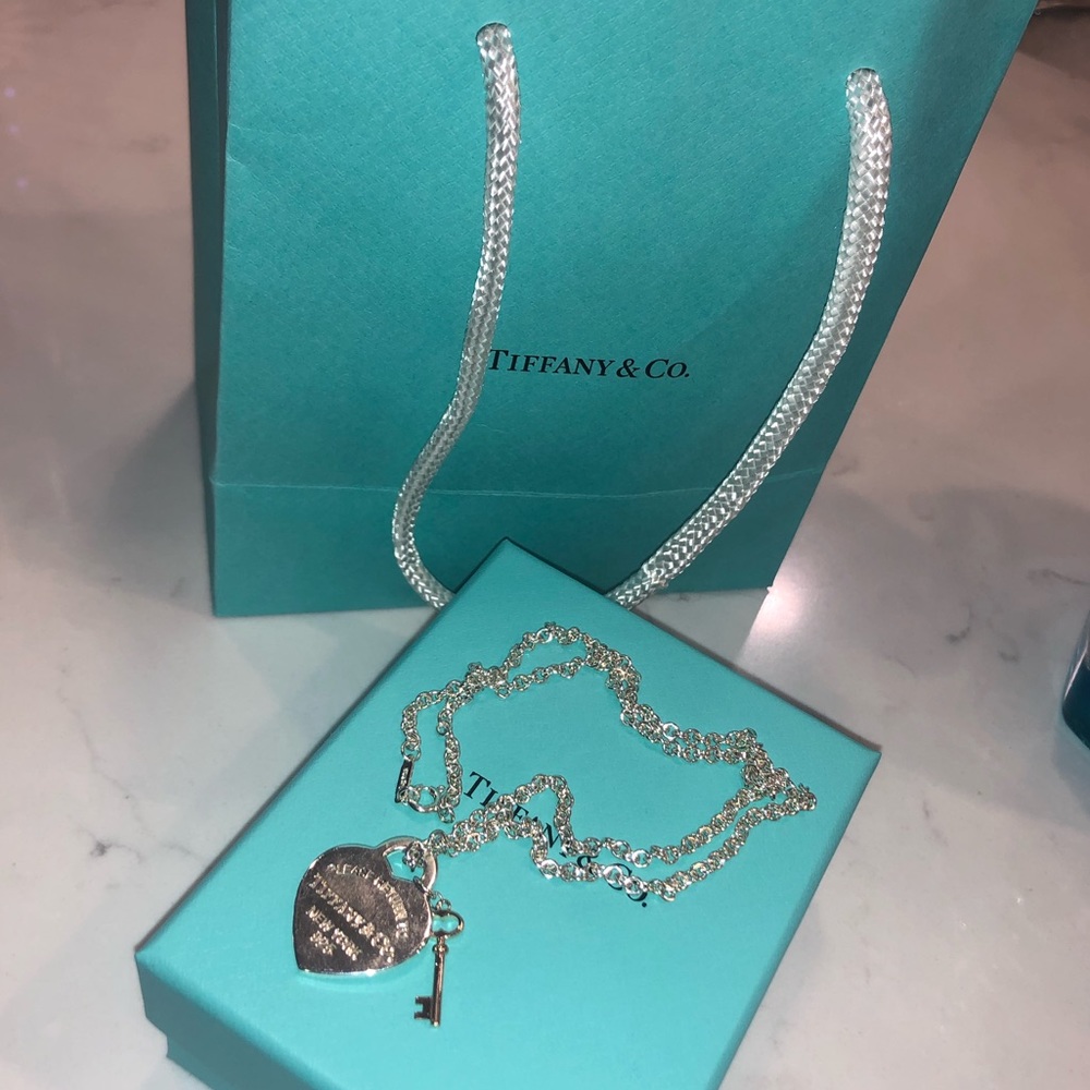 Authentic Tiffany & co. Heart locket necklace